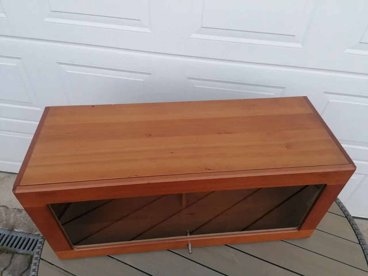 Billede 2 - Hængevitrine i Kirsebær . "Ny" . BxDxH 90x34x40 cm