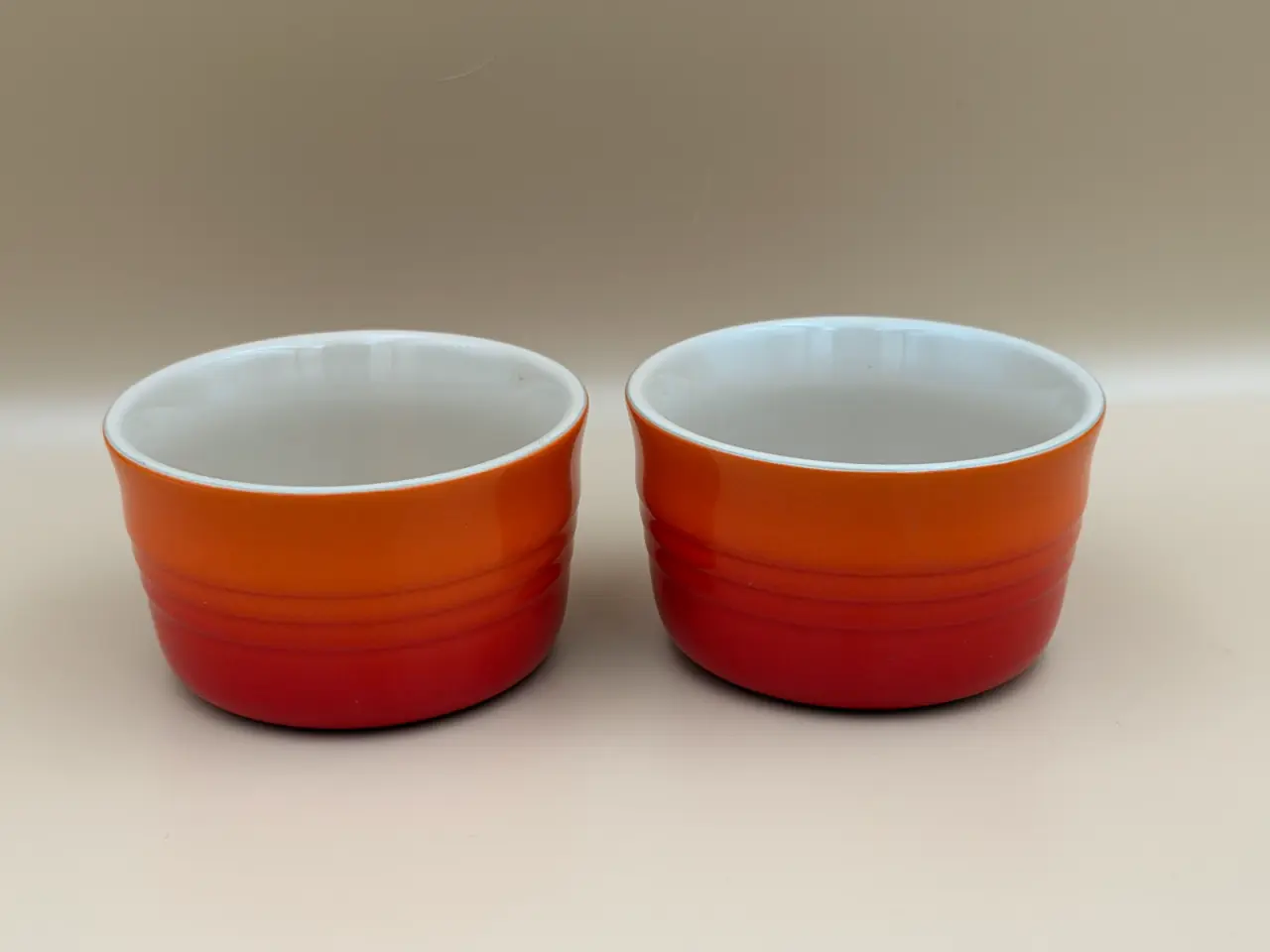 Billede 1 - 2 stk orange Le Creuset Ramekiner