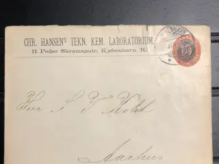 Gammel kuvert med særfrimærke