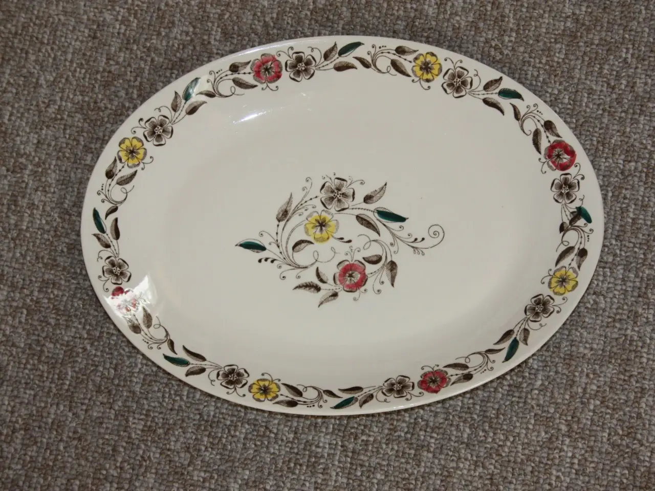 Billede 1 - Stavangerflint fad 34 cm x 26 cm