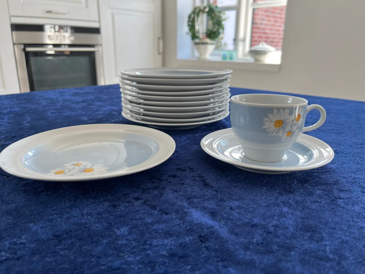 Billede 3 - Kop, Underkop, kagetallerkner Margueritte Danish D