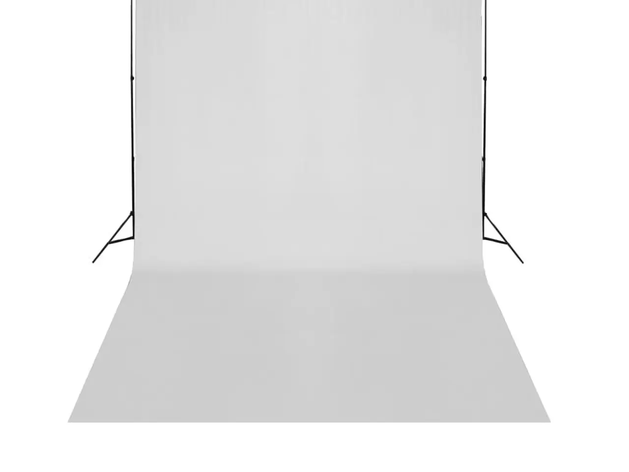 Billede 1 - Teleskopisk baggrundsstativ med hvid fotobaggrund 3 x 5 m