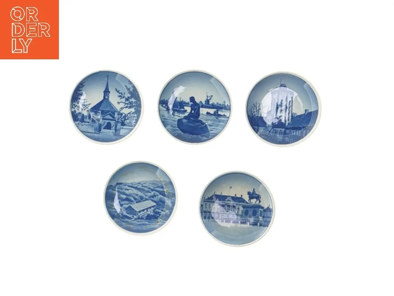 Billede 1 - Blå porcelænsplatter