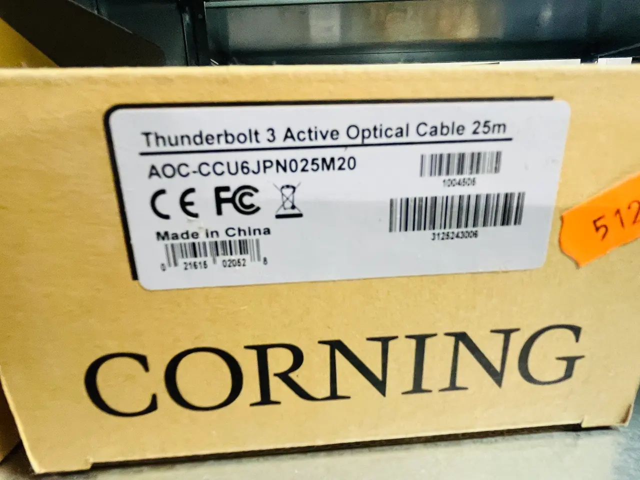 Billede 2 - Kabler 50/25 m CORNING Model: Thunderbolt AOC - CCU6JPN050M20