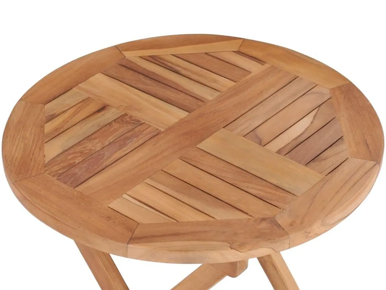 Billede 5 - Foldbart havebord i massivt teaktræ - Ø45 × H45 cm