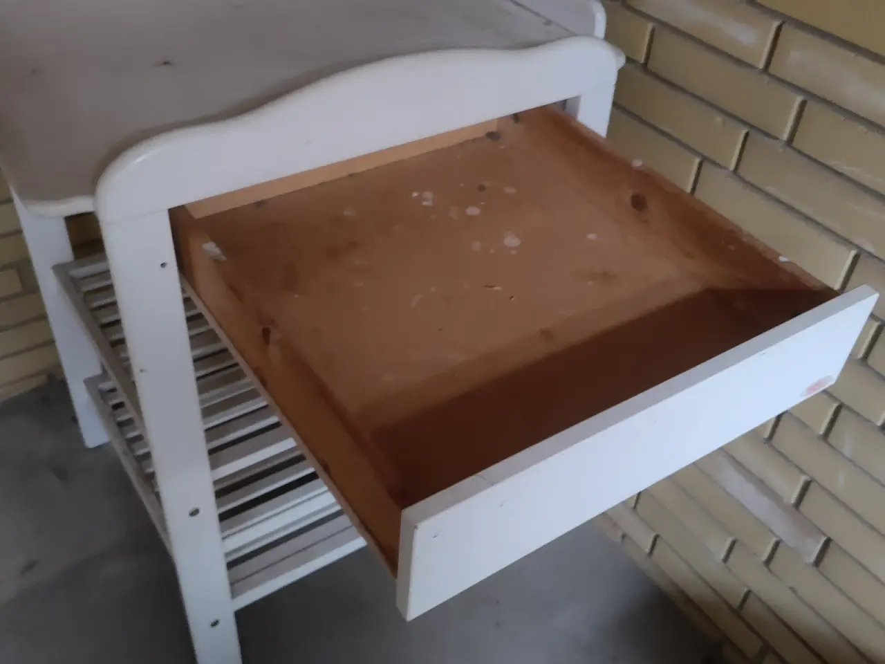 Billede 3 - Puslebord hvid massiv træ Troll