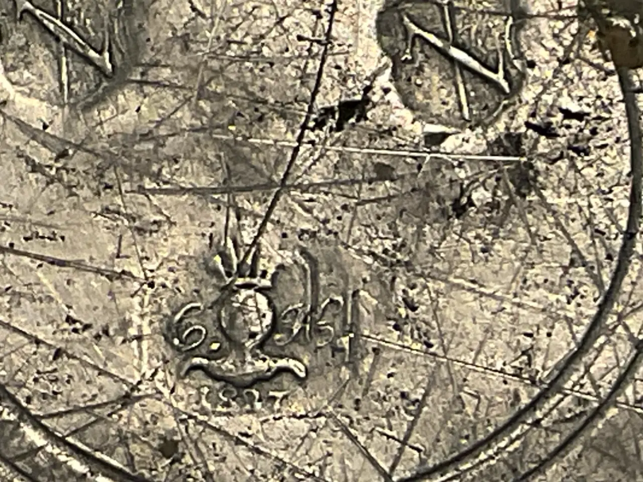 Billede 3 - Antik snart 200 år gammel tintallerken