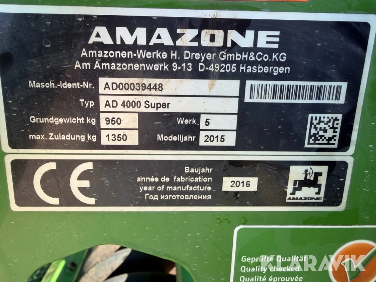 Billede 6 - Såmaskine Amazone AD 4000 Super