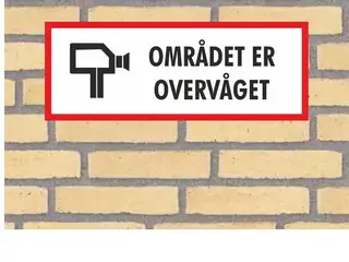 Skilte i 2 mm alu. 40x15 cm Forskellige tekster