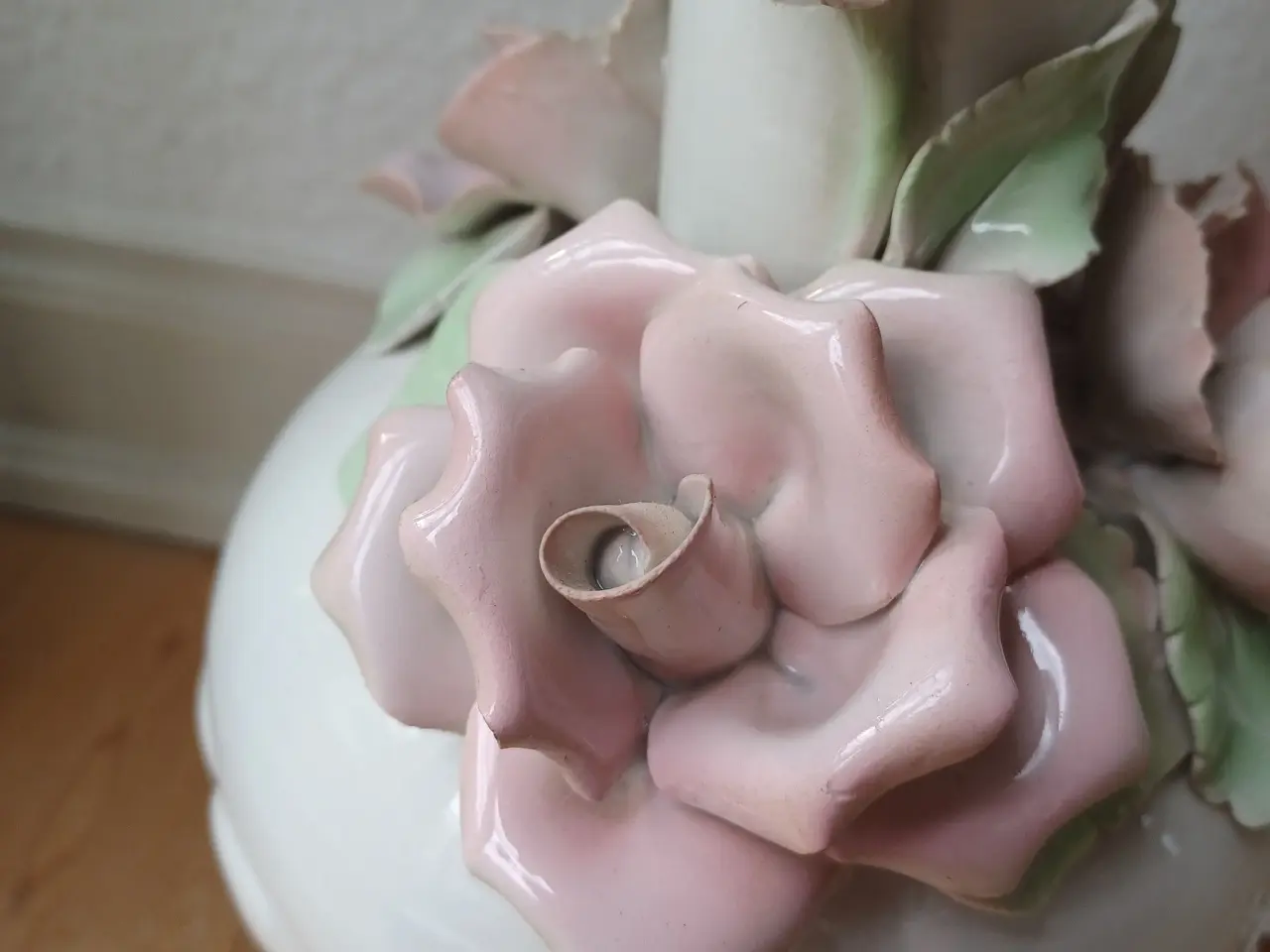 Billede 10 - Smuk gl. porcelæns lampe.