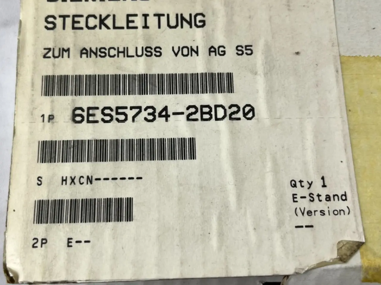 Billede 1 - Siemens SIMATIC S5 6ES5734‑2BD20 Programming kabel