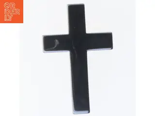 Sort kors dekoration (str. 5x3,5 cm)