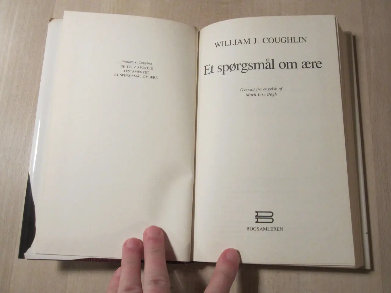 Billede 4 - Bog - Et Spørgsmål om Ære af William J. Coughlin