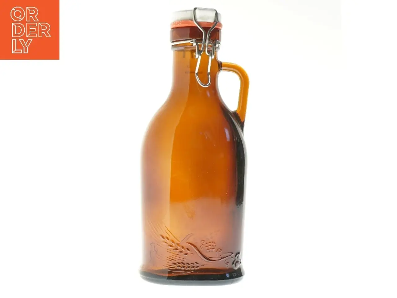 Billede 1 - Glasflaske med patentlåg (str. 29,5 cm)