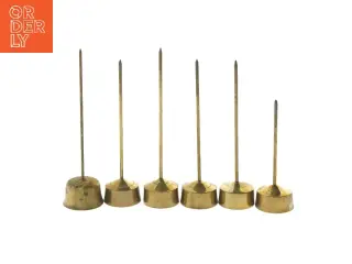 Vintage messing fyrfadsspyd (str. 17x4,5 cm)