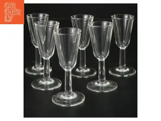 Sæt med seks glas til shots eller snaps (str. 6 stk Ø 4 cm længde 9,5 cm)