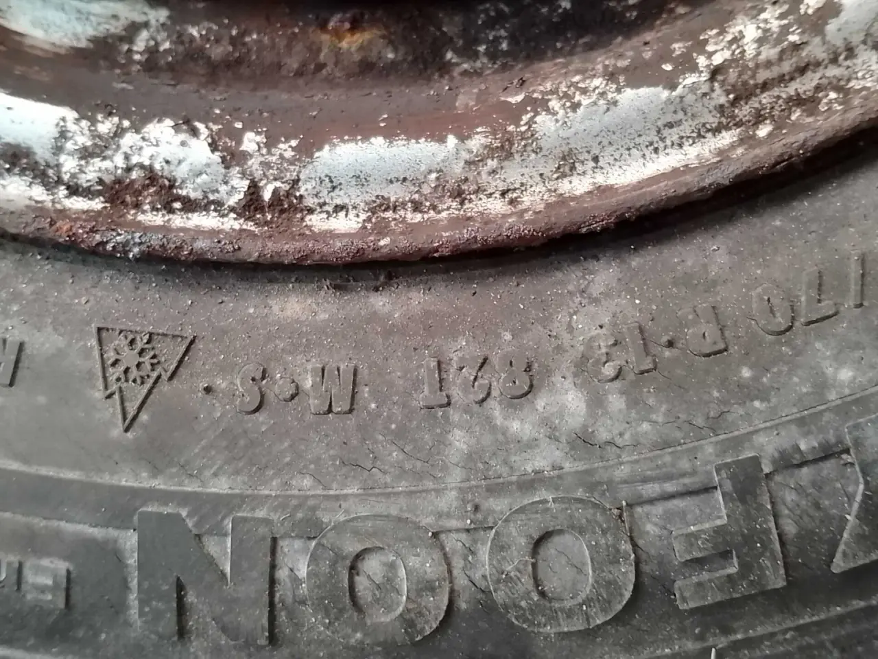 Billede 5 - 13" stålfælge, vinterdæk