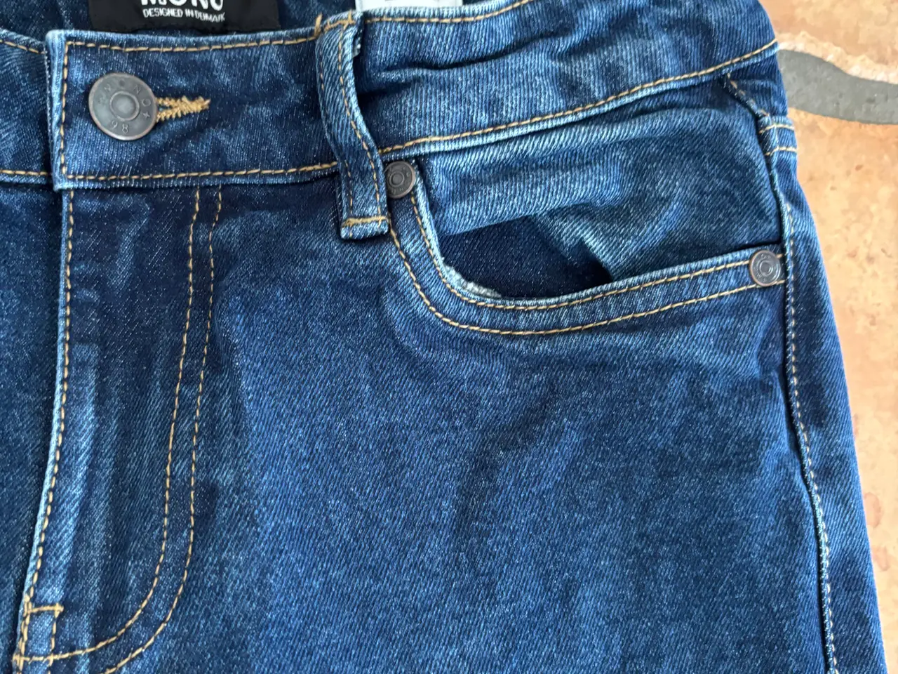 Billede 6 - Mono blå jeans til dreng str 164/ 14  bomuld