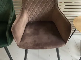 San Francisco spisebordsstol med armlæn velour