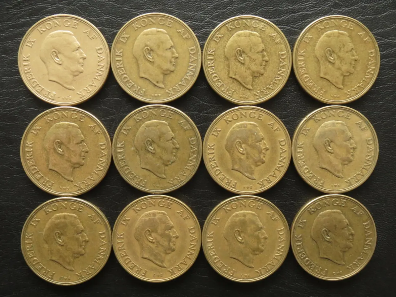 Billede 2 - 2 kr 1947-1959 Fr. IX komplet serie