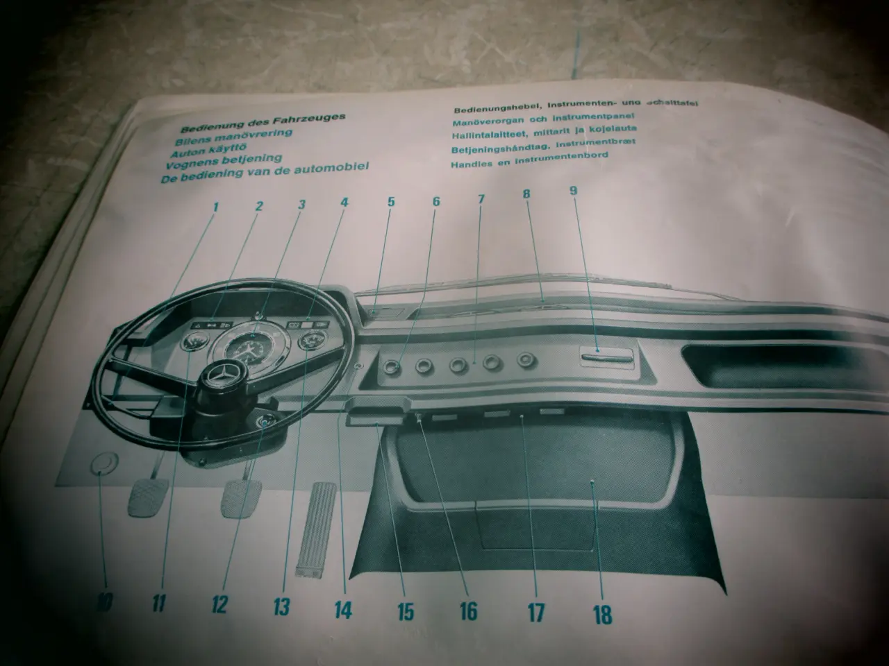 Billede 2 - Brugt Instruktionsbog Mercedes 206-306 D