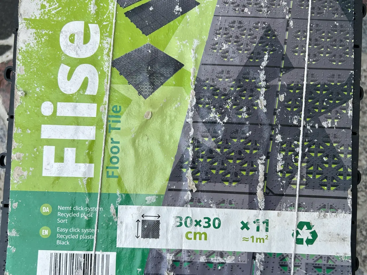 Billede 1 - Ny/ ubrugt plastik gulvfliser 4,4 kvm