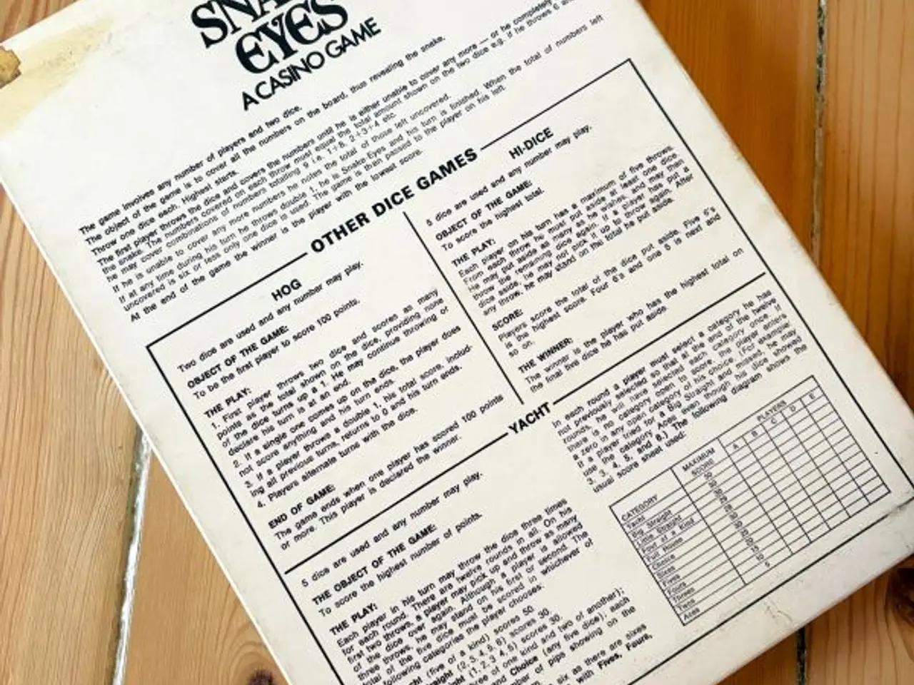 Billede 4 - Originalt vintage Snake Eyes spil