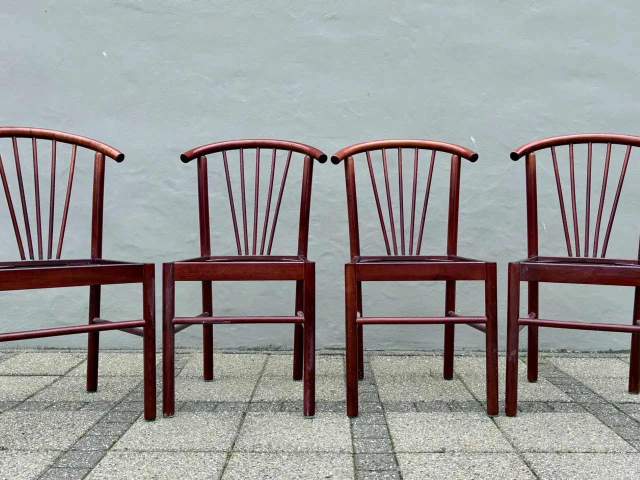 Billede 1 - 4 tremmestole, bøg