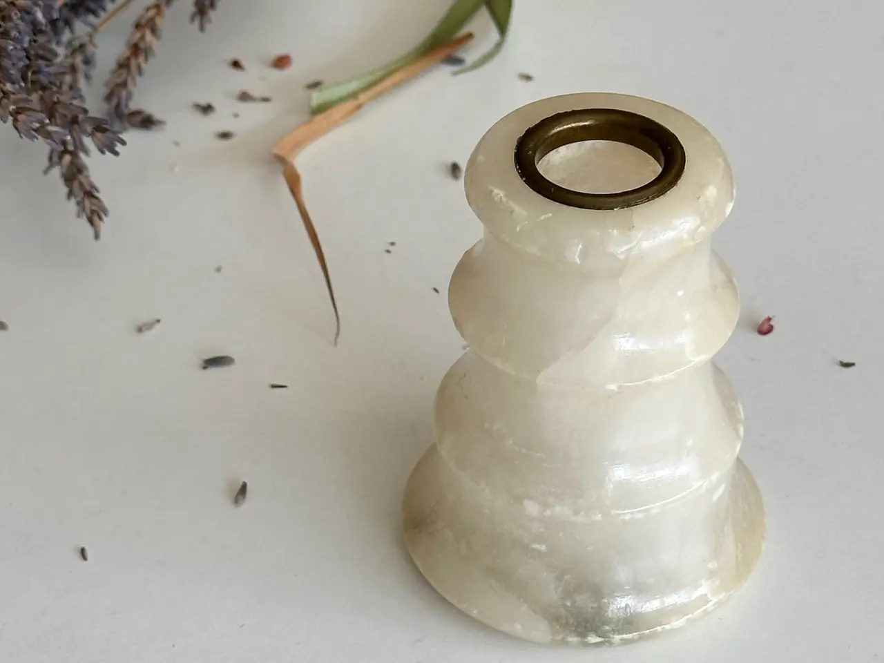 Billede 5 - Minivase, alabaster