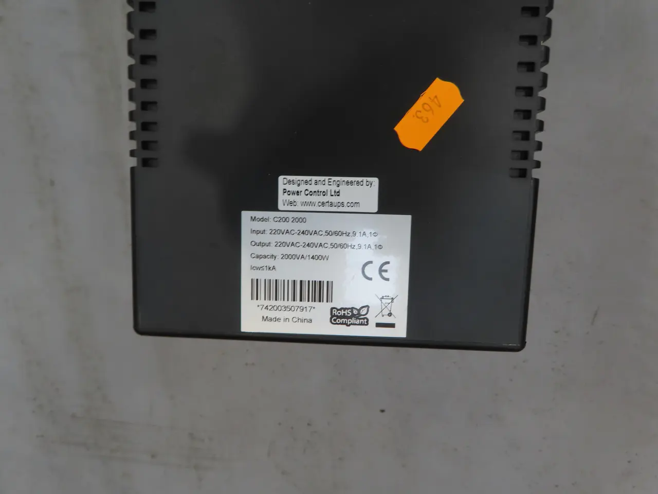 Billede 3 - Strømforsyning CETAUPS C200