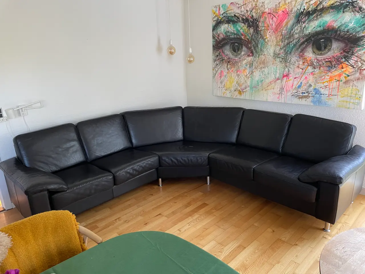 Billede 2 - Hjørnesofa med Anilinlæder