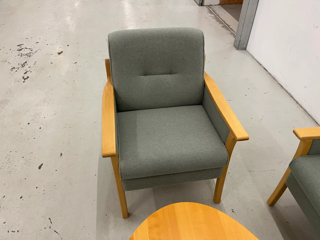 Billede 6 - Sofagruppe i turkisfarvet uld + bord.