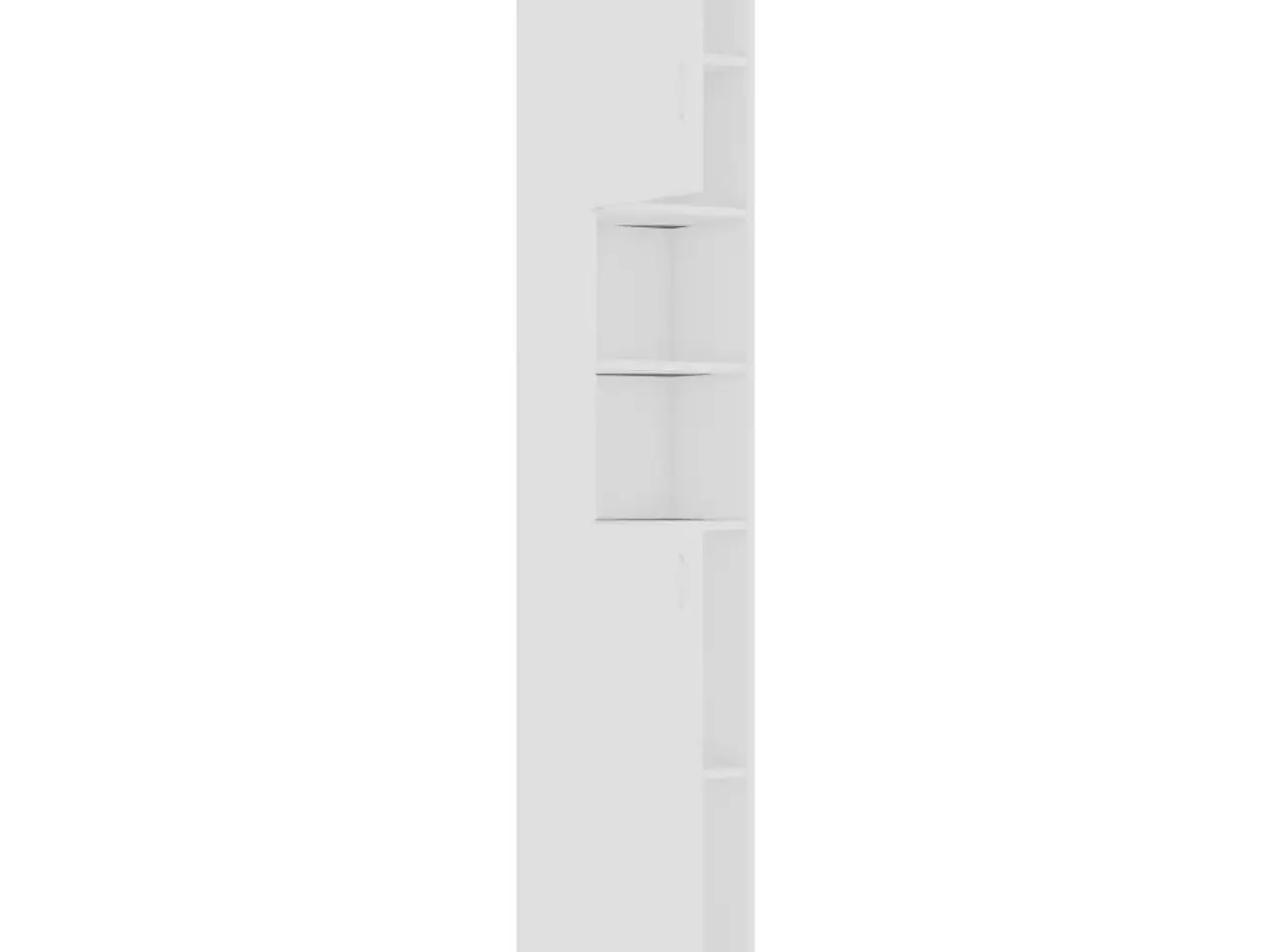 Billede 6 - Badeværelsesskab 32 × 25,5 × 190 cm - konstrueret træ, hvidt højskab