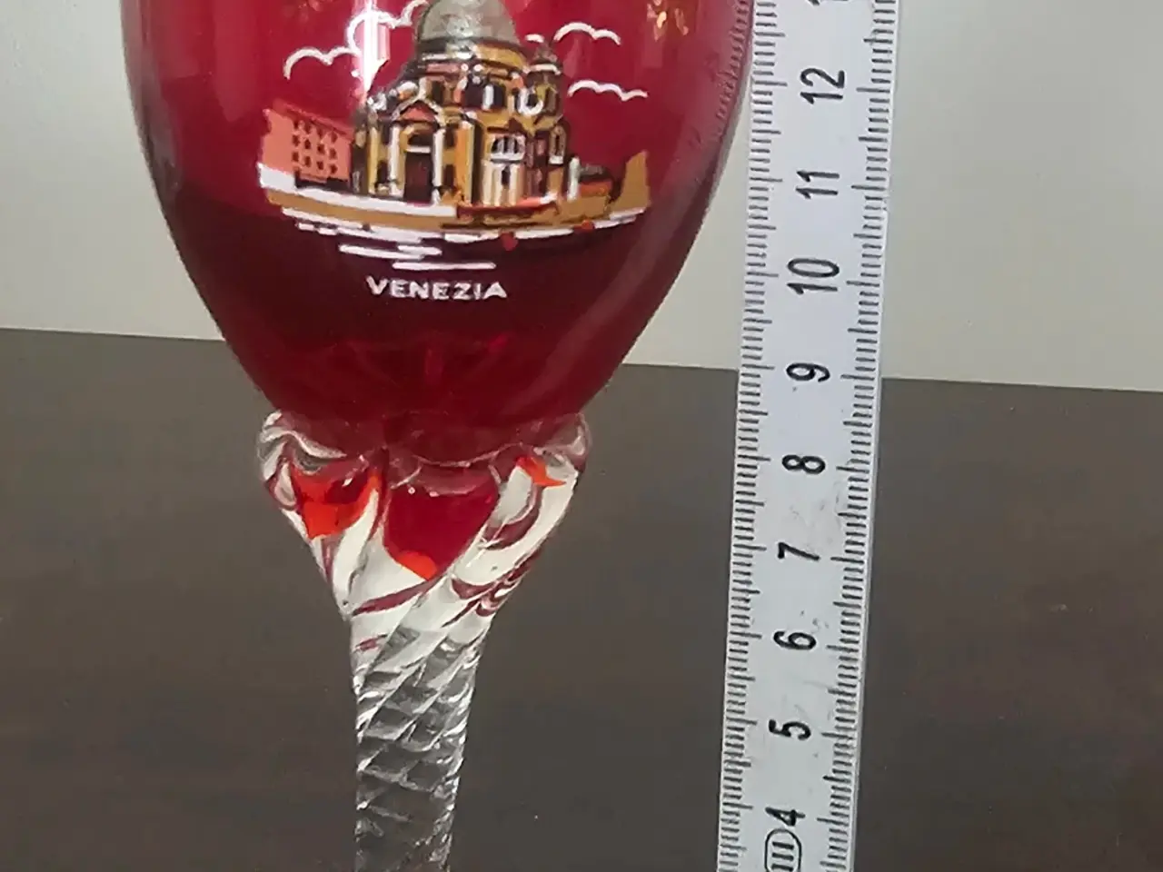 Billede 1 - Italienske vinglas med Venezia-motiv