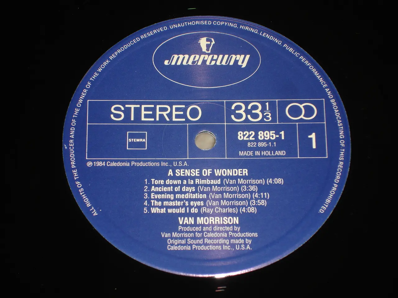 Billede 4 - (Sender gerne) Van Morrison – A Sense Of Wonder