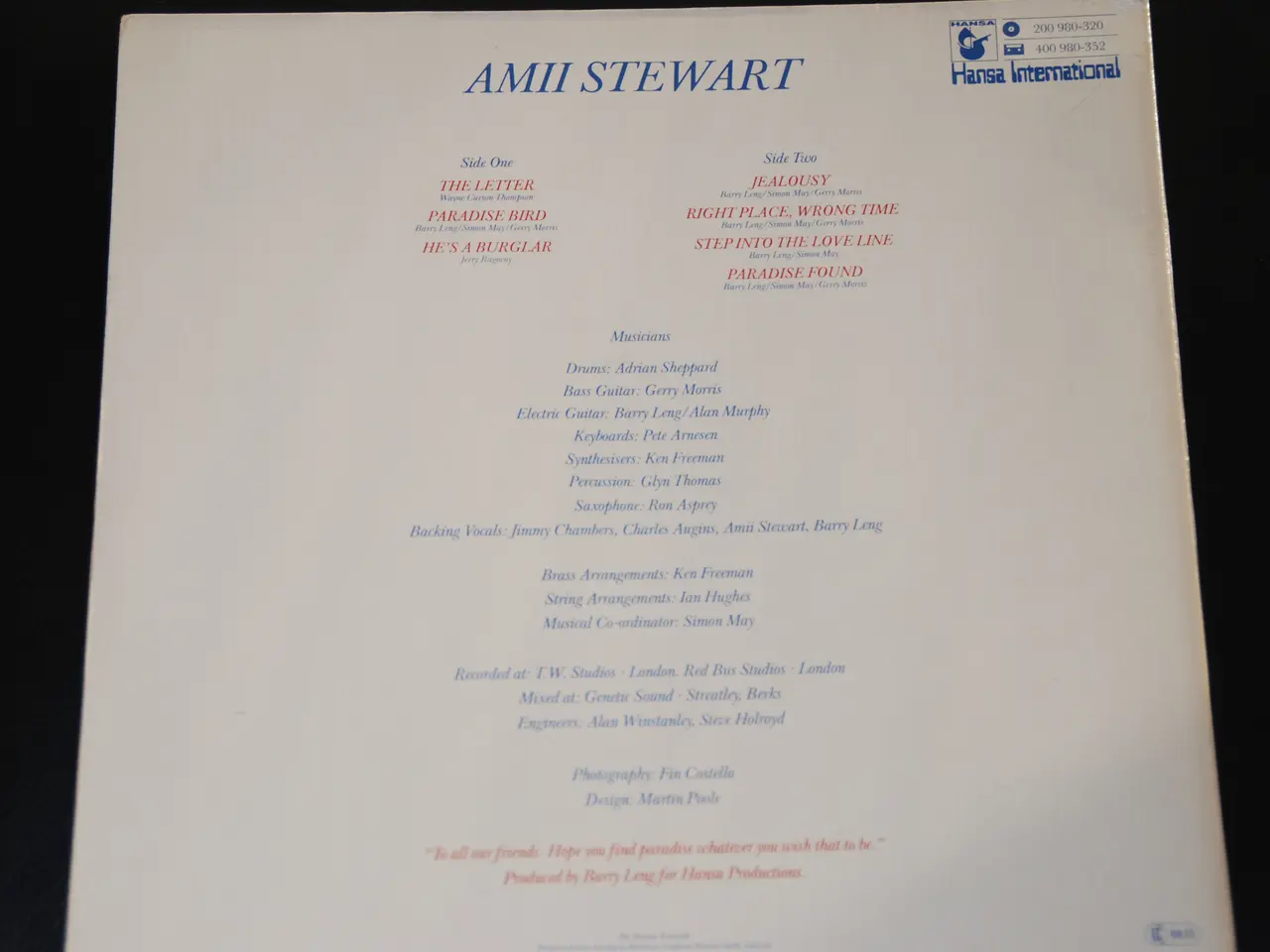 Billede 11 - 3 stk. lp - Amii Stewart