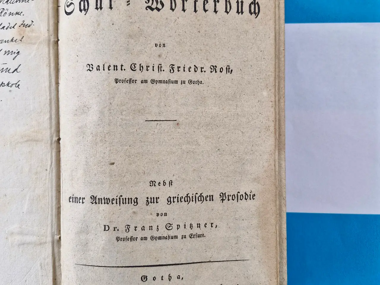Billede 1 - 1821 Griechisch-Deutsches Schulwörterbuch