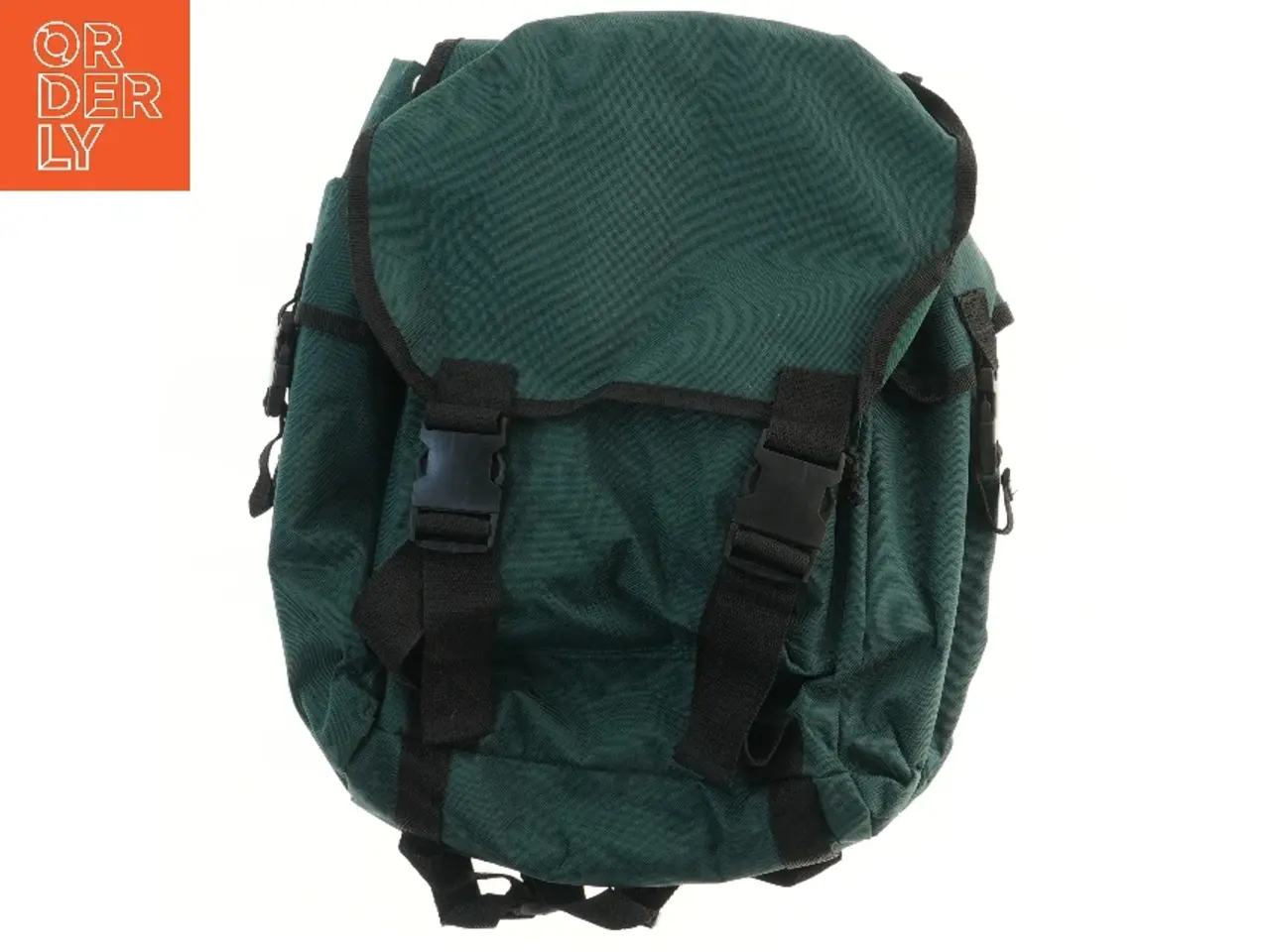 Billede 1 - Grøn rygsæk med stropper (str. 47x39 cm)