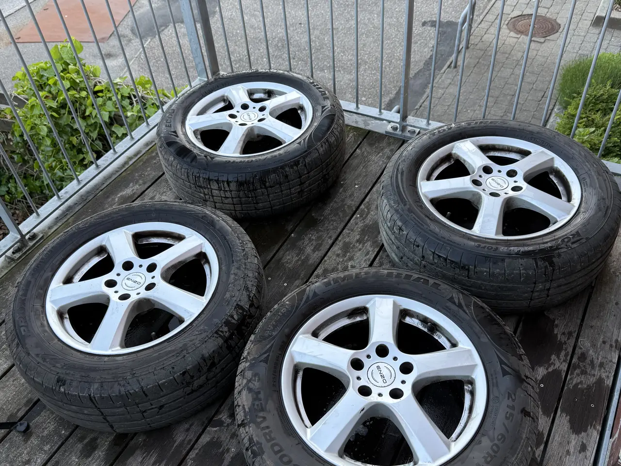 Billede 2 - 16” Enzo alufælge m. sommerdæk – 5x112