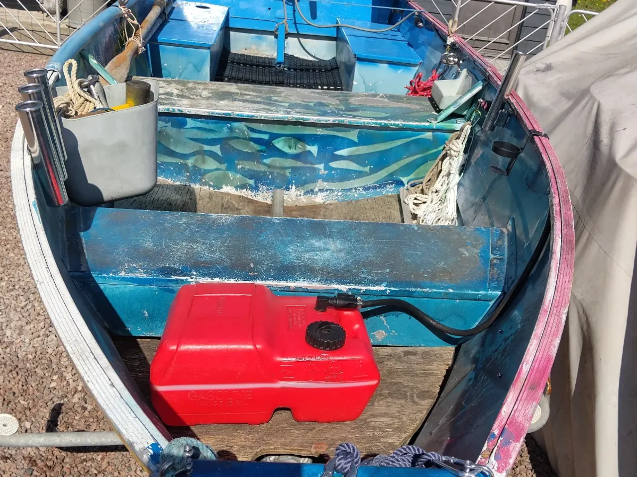 Billede 3 - Alu jolle 13 fod 15 hk Marina Bådtrailer 