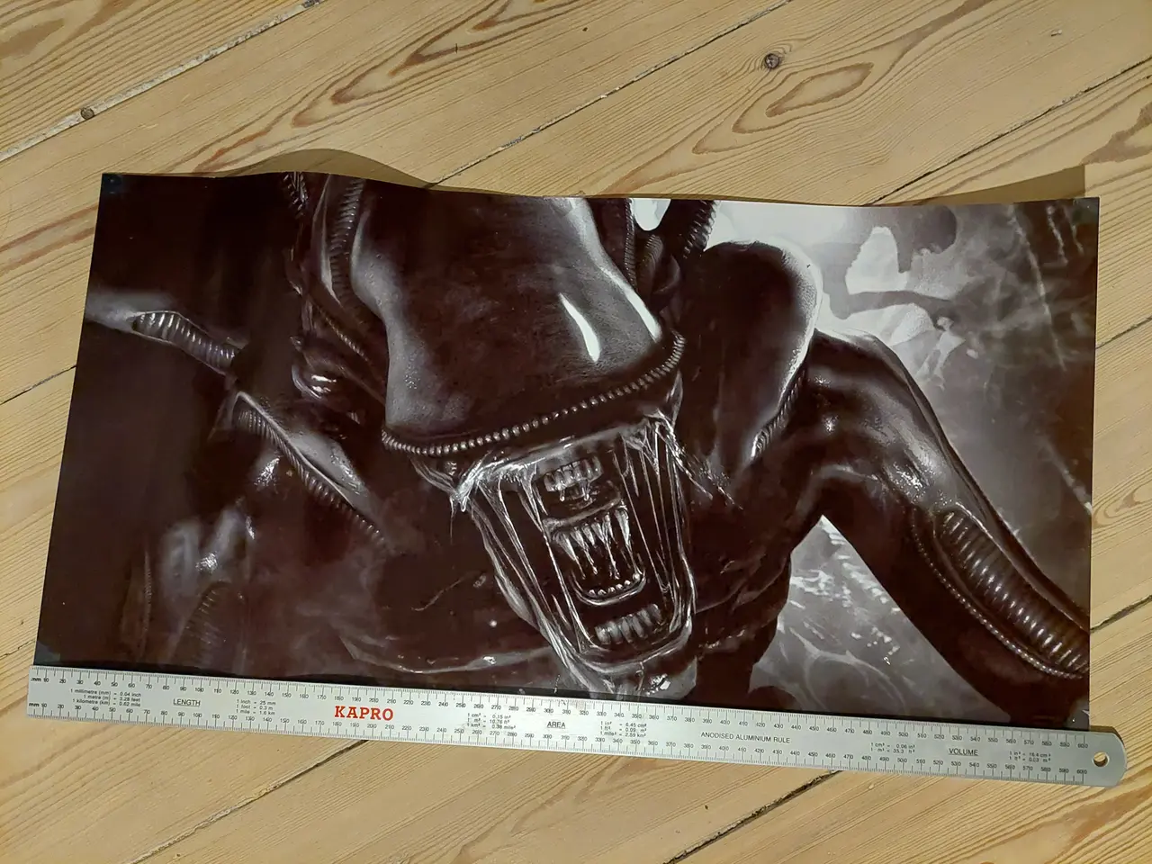 Billede 2 - Alien Xenomorph Sci-Fi Plakat – 30 x 60 cm
