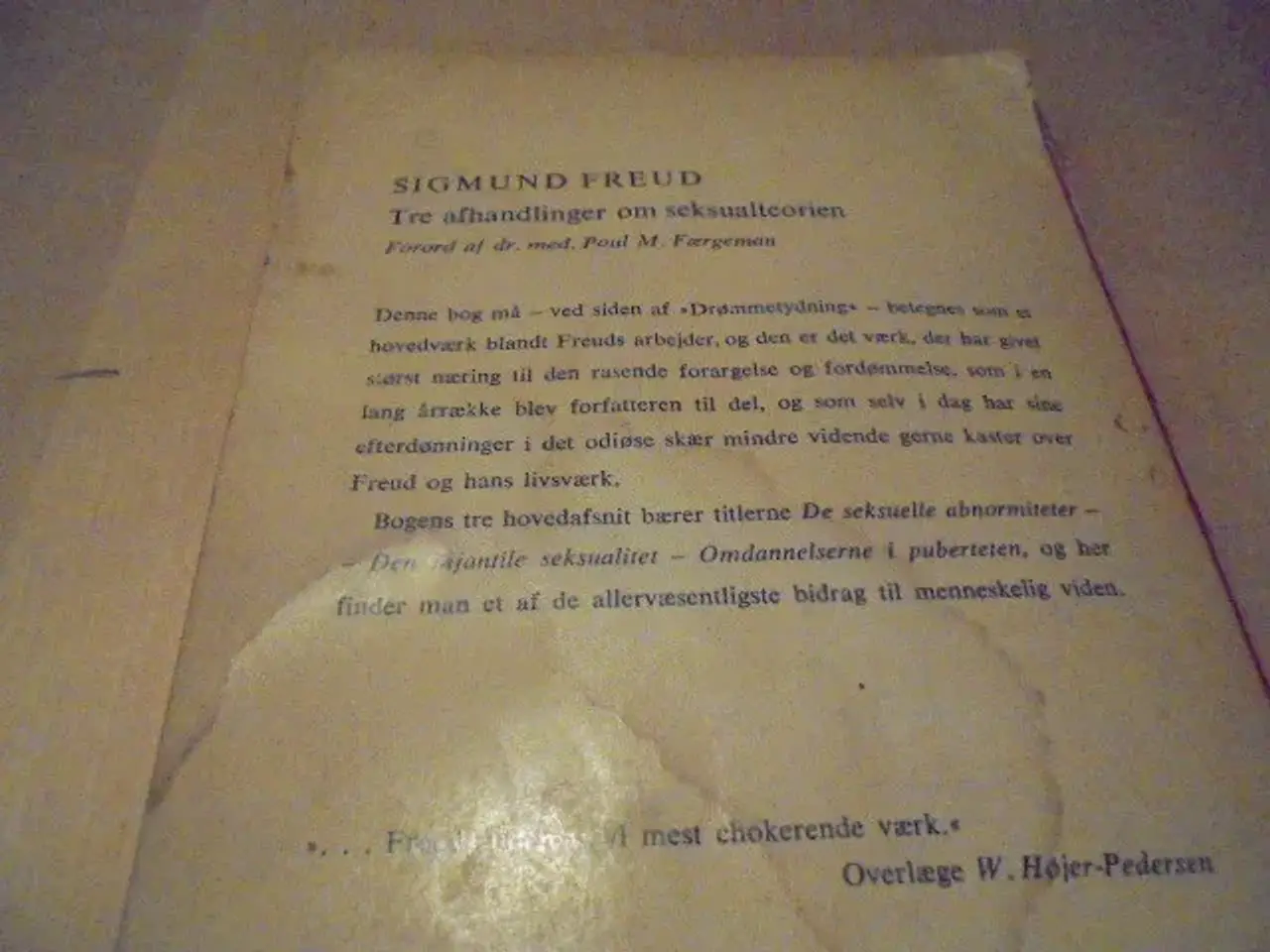 Billede 2 - 3 Afhandlinger om sexual-teorien – Sigmund Freud