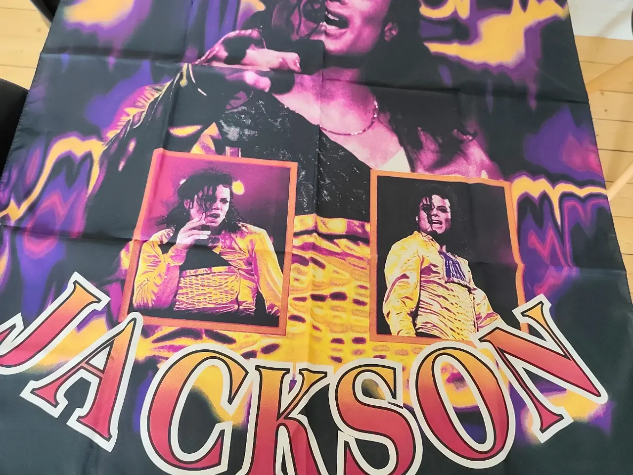 Billede 1 - Kæmpe stort Michael Jackson flag