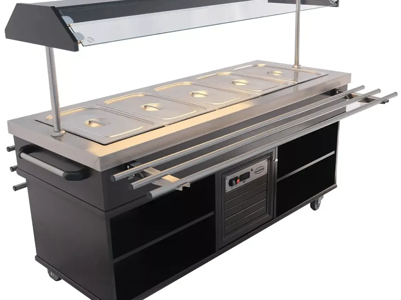 Billede 6 - Salatbar GN 5/1 – Mahogni Finish & LED-lys