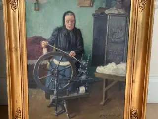 Hans Brygge olie på lærred.