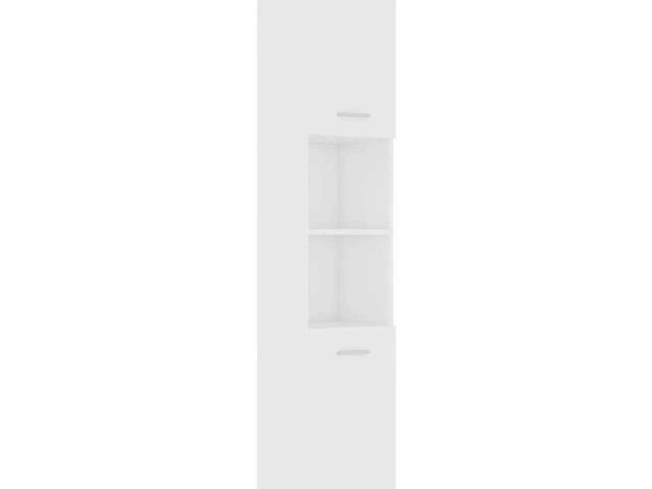 Billede 2 - Badeværelsesskab 30 × 30 × 179 cm - hvidt konstrueret træ