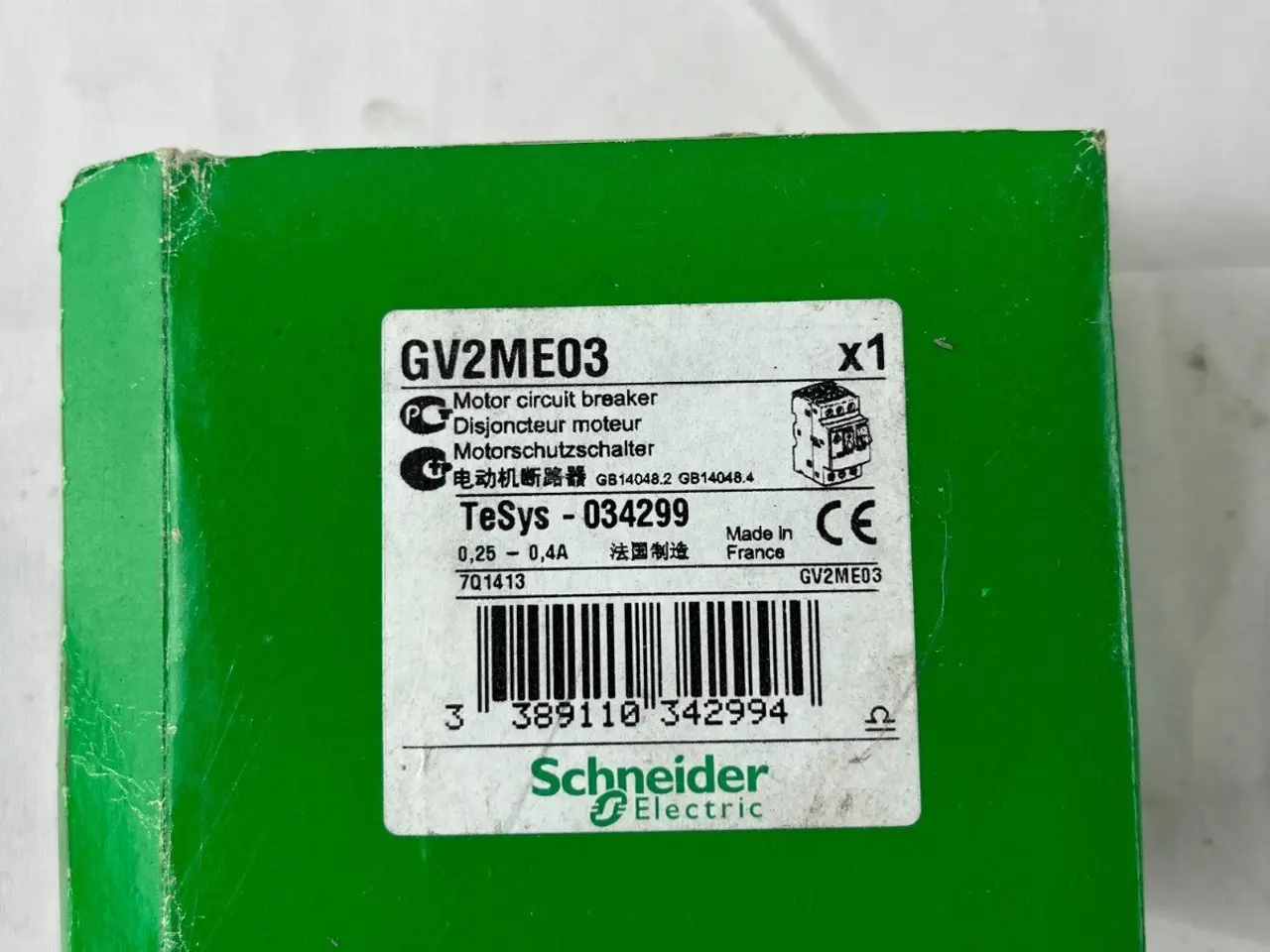 Billede 3 - Schneider Electric GV2ME03 TeSys Motor 0.25-0.4A