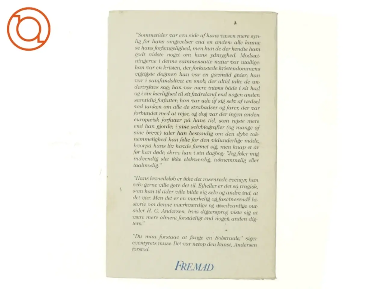 Billede 3 - H.C. Andersen. Mennesket og digteren af Elias Bredsdorff (bog)