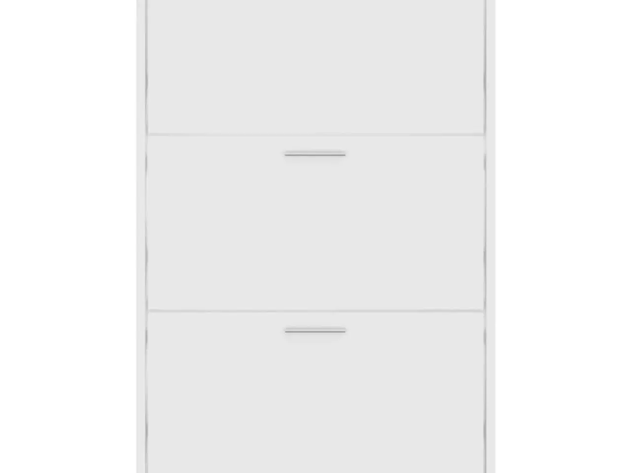 Billede 4 - Skoskab 63x24x103 cm konstrueret træ hvid