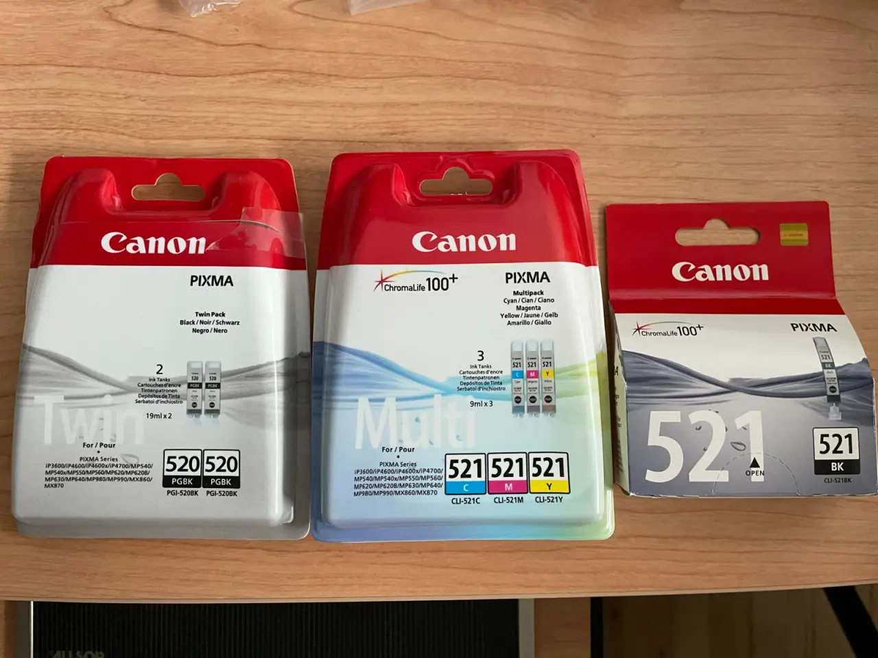 Billede 1 - Canon blækpatroner 520 - 521